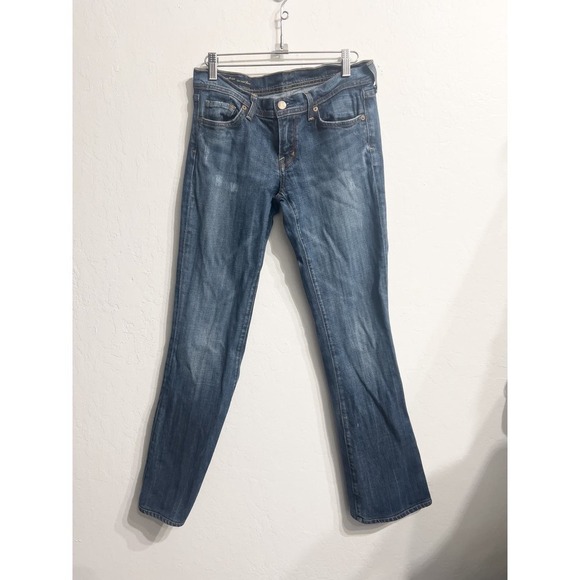 Citizens Of Humanity Ric Rac Flare Low Waist Flare Denim Jeanas 28 Dark Wash - Picture 2 of 8